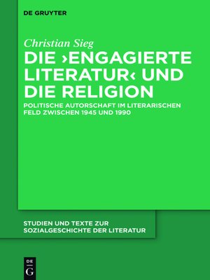 cover image of Die ‚engagierte Literatur' und die Religion